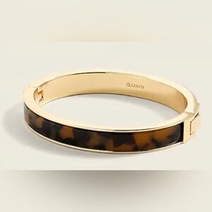 Gently worn tortoise and gold hinge bracelet from JCrew